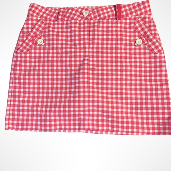 Nike Dresses & Skirts - Nike pink and white gingham golf skirt/shorts. Dry fit size XL